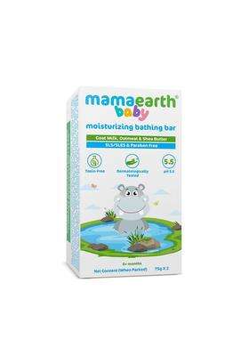 Mamaearth Moisturizing Bathing Bar For Babies 75 g x 2 | Infused with Goat Milk, Oatmeal and Shea Butter
