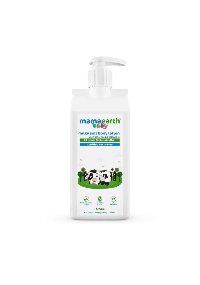 Mamaearth Milky Soft Body Lotion with Oats, Milk & Calendula 400 ml - Indya