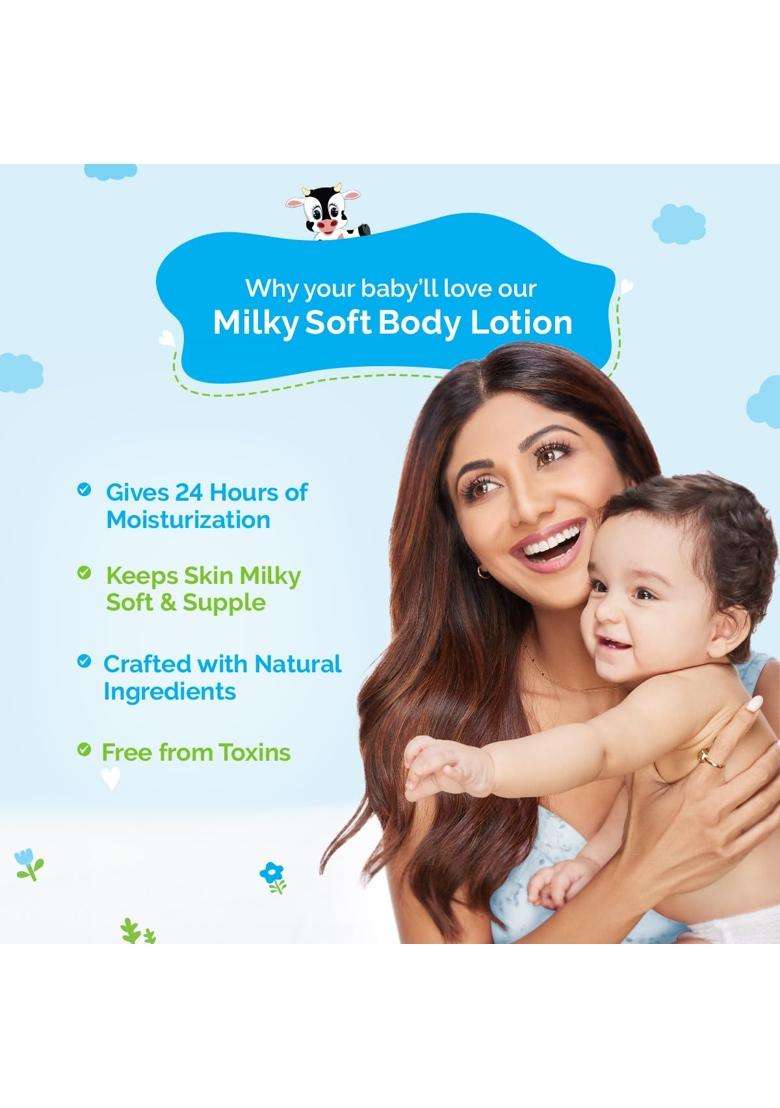 Mamaearth Milky Soft Body Lotion with Oats, Milk & Calendula 400 ml - Indya