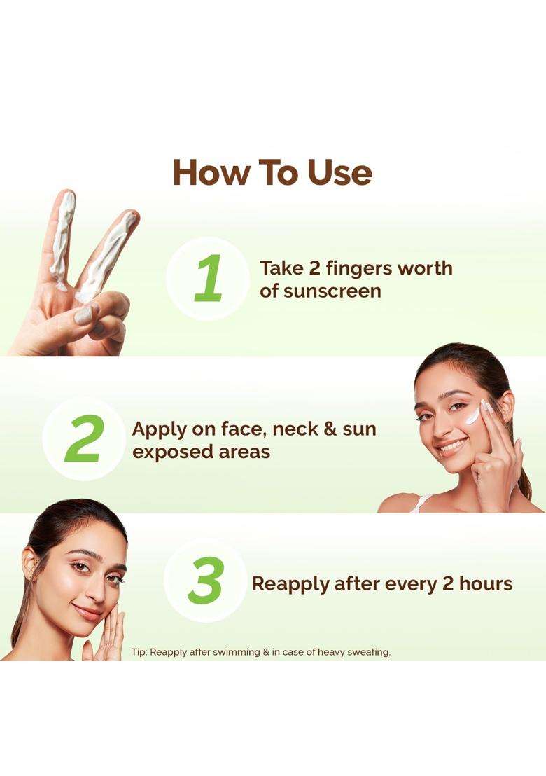 Mamaearth HydraGel Sunscreen with Aloe Vera and Raspberry for Sun Protection 50 g | SPF 50 & PA++++ Protection | Shields from UVA & UVB Rays - Indya