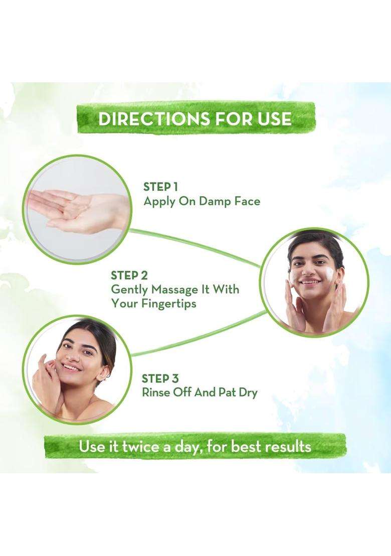 Mamaearth Rice Face Wash With Rice Water & Niacinamide for Glass Skin 50 ml x 2 - Indya