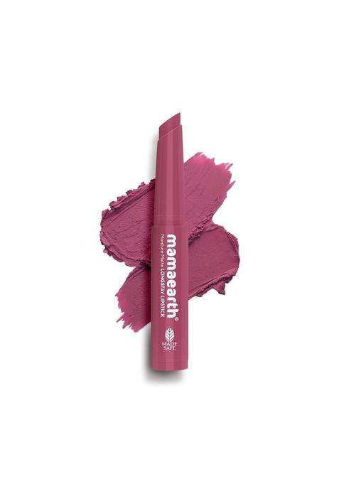 Mamaearth Moisture Matte Longstay Mini Lipstick with Avocado Oil & Vitamin E for 12 Hour Long Stay-08 Pink Tulip 0.7 g