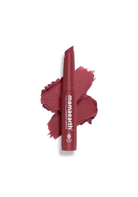 Mamaearth Moisture Matte Longstay Mini Lipstick with Avocado Oil & Vitamin E for 12 Hour Long Stay-02 Plum Punch 0.7 g