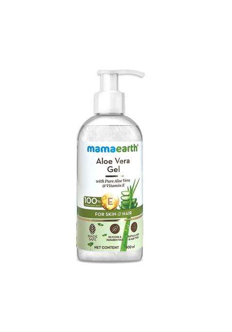 Mamaearth Aloe Vera Gel for Skin & Hair 300 ml | With Pure Aloe Vera & Vitamin E | Hydrates Skin | Soothes Irritated Skin | Keeps Scalp Healthy