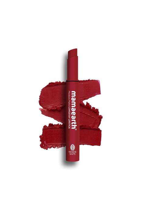 Mamaearth Moisture Matte Longstay Lipstick With Avocado Oil & Vitamin E For 12 Hour Long Stay 11 Cherry Punch -2 g
