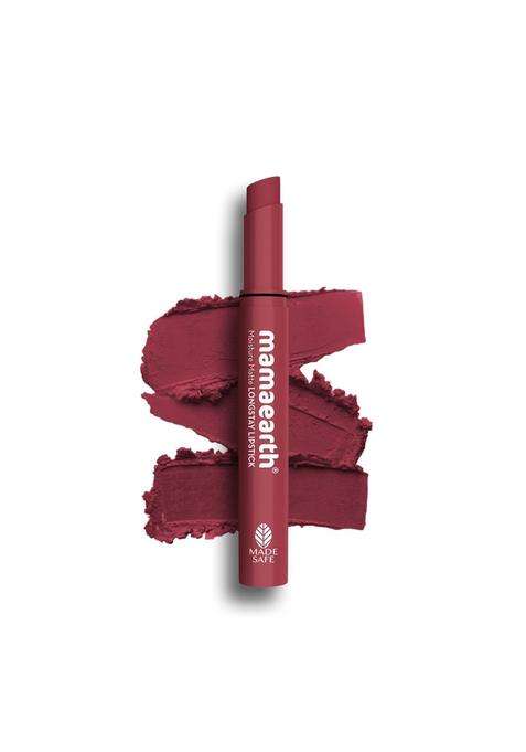Mamaearth Moisture Matte Longstay Lipstick with Avocado Oil & Vitamin E for 12 Hour Long Stay-19 Spiced Petals 2 g