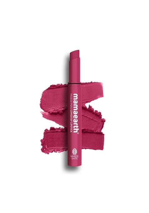 Mamaearth Moisture Matte Longstay Lipstick With Avocado Oil & Vitamin E For 12 Hour Long Stay- 10 Pink Lemonade 2 g