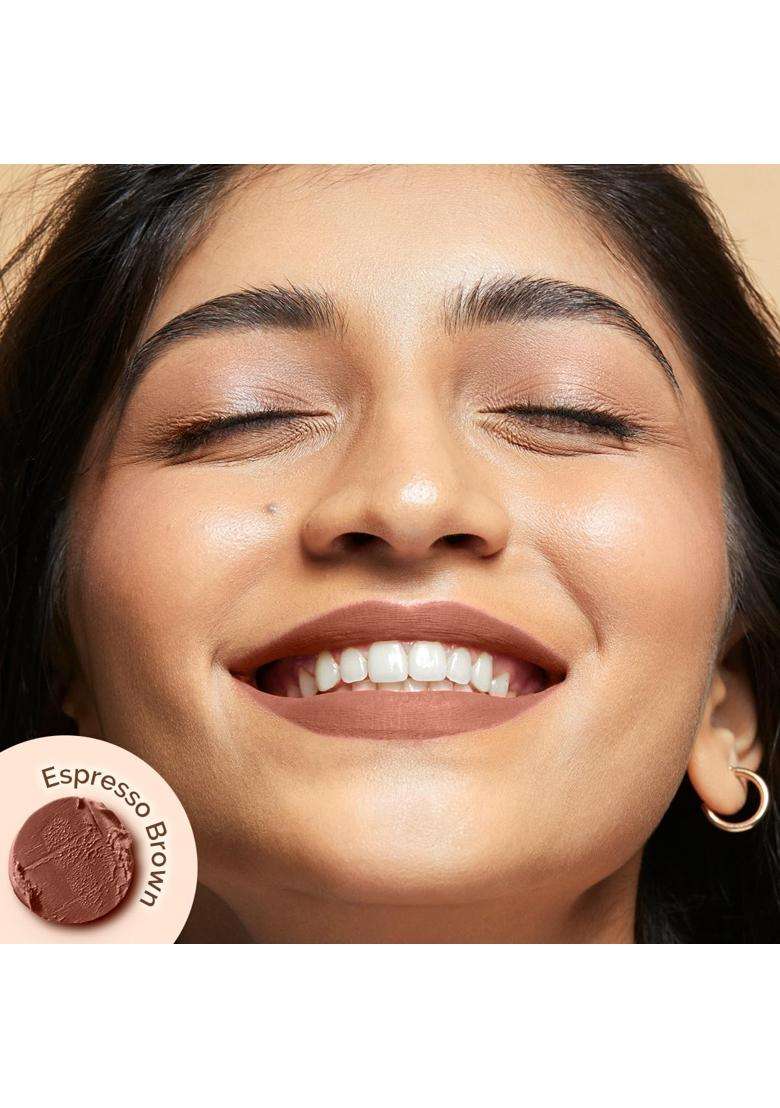 Mamaearth Moisture Matte Longstay Lipstick With Avocado Oil & Vitamin E For 12 Hour Long Stay-09 Espresso Brown 2 g - Indya