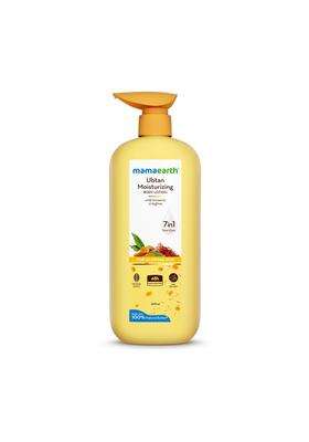 Mamaearth Ubtan Moisturizing Body Lotion with Turmeric & Saffron for Glowing Skin 400 ml | 48 Hrs Moisturization | Nourishes Dry Skin