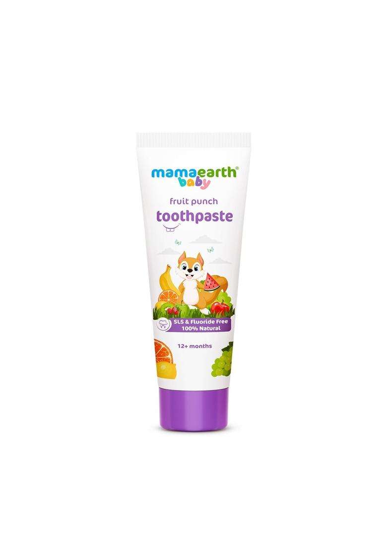 Mamaearth Fruit Punch Toothpaste 50g | Infused with Sorbitol, Silica & Glycerin - Indya