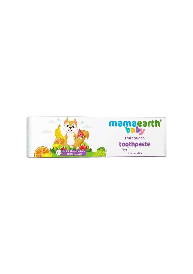 Mamaearth Fruit Punch Toothpaste 50g | Infused with Sorbitol, Silica & Glycerin - Indya