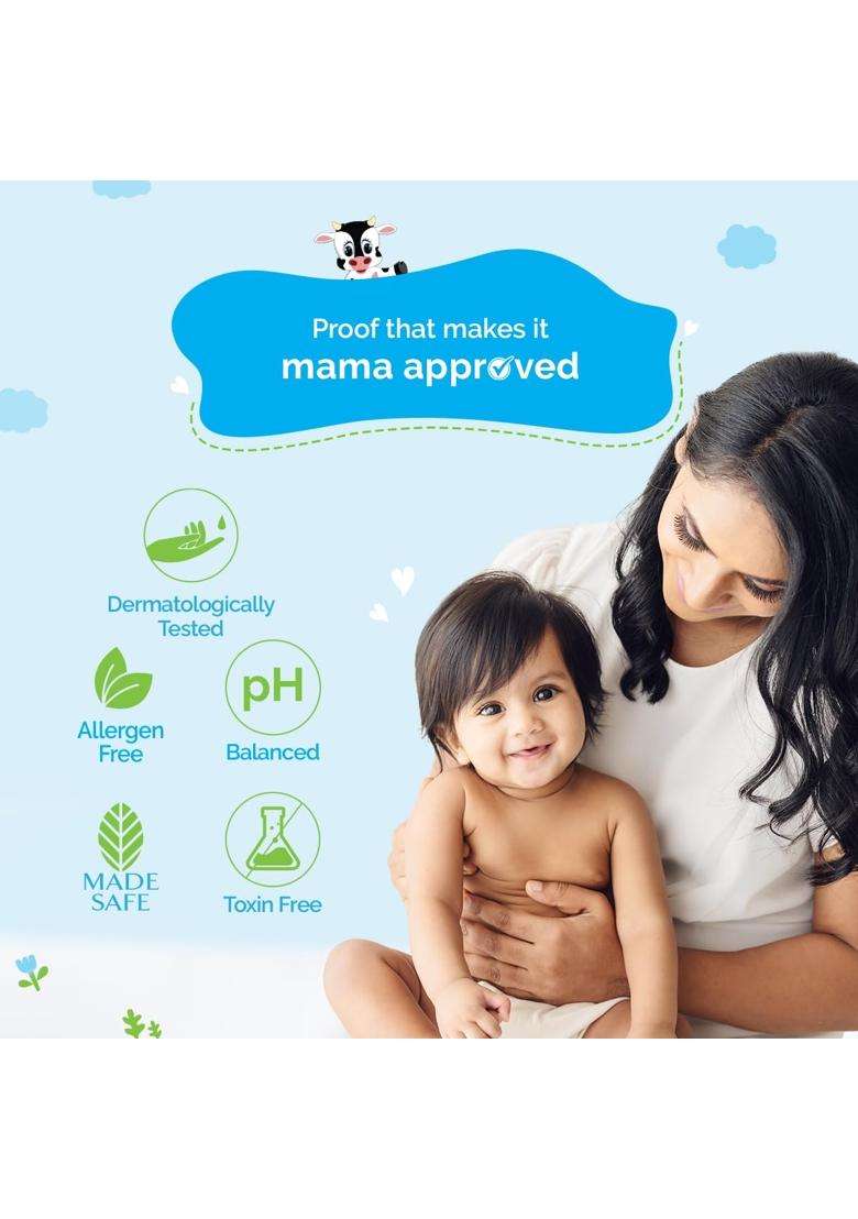 Mamaearth Milky Soft Body Wash for Babies with Oats, Milk and Calendula (400 ml) - Indya