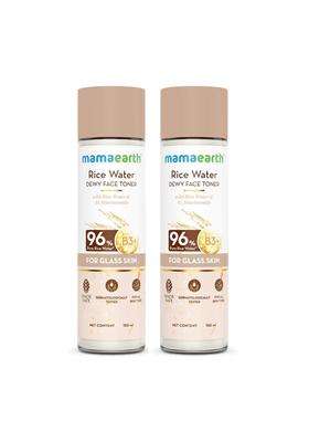 Mamaearth Rice Water Dewy Face Toner with Rice Water & 4% Niacinamide for Glass Skin 150 ml (Pack of 2) | Intensely Hydrates | Minimizes Pores
