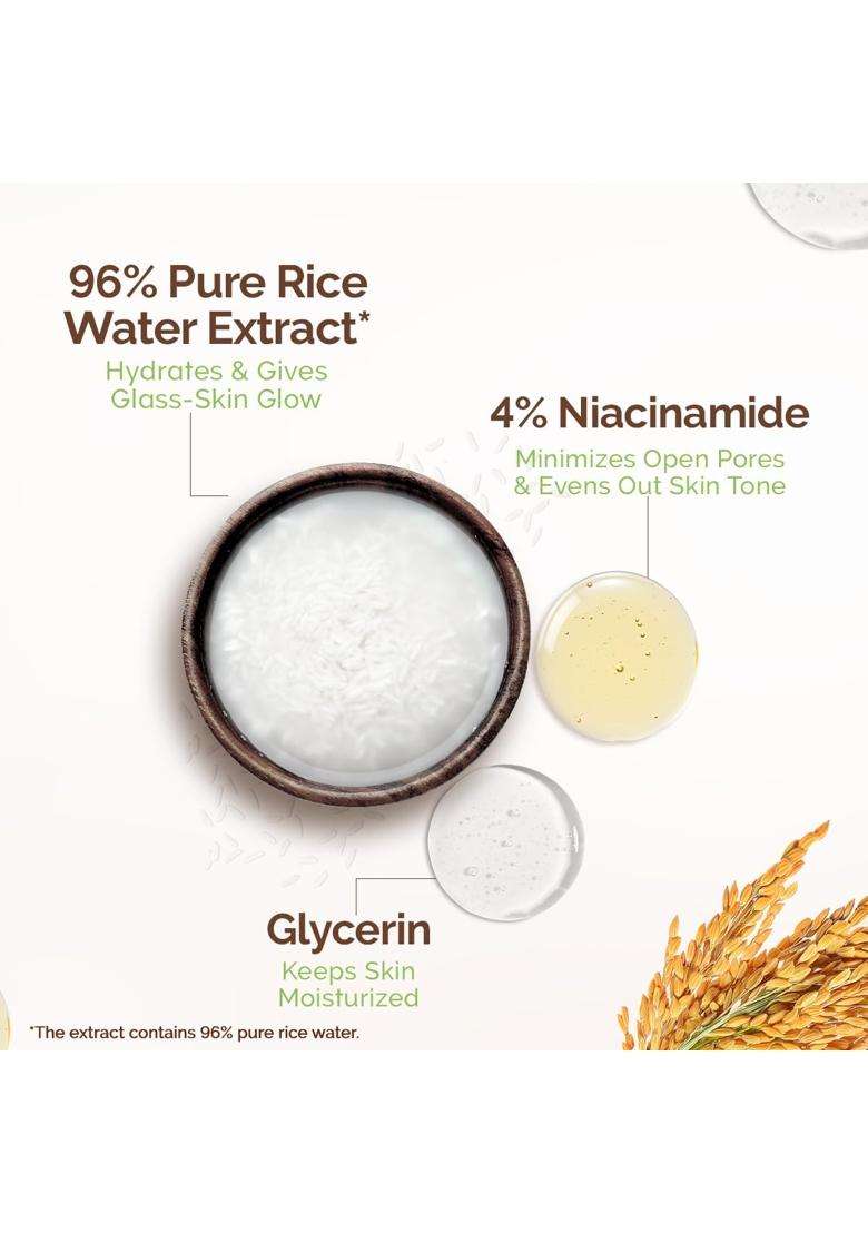 Mamaearth Rice Water Dewy Face Toner with Rice Water & 4% Niacinamide for Glass Skin 150 ml (Pack of 2) | Intensely Hydrates | Minimizes Pores - Indya