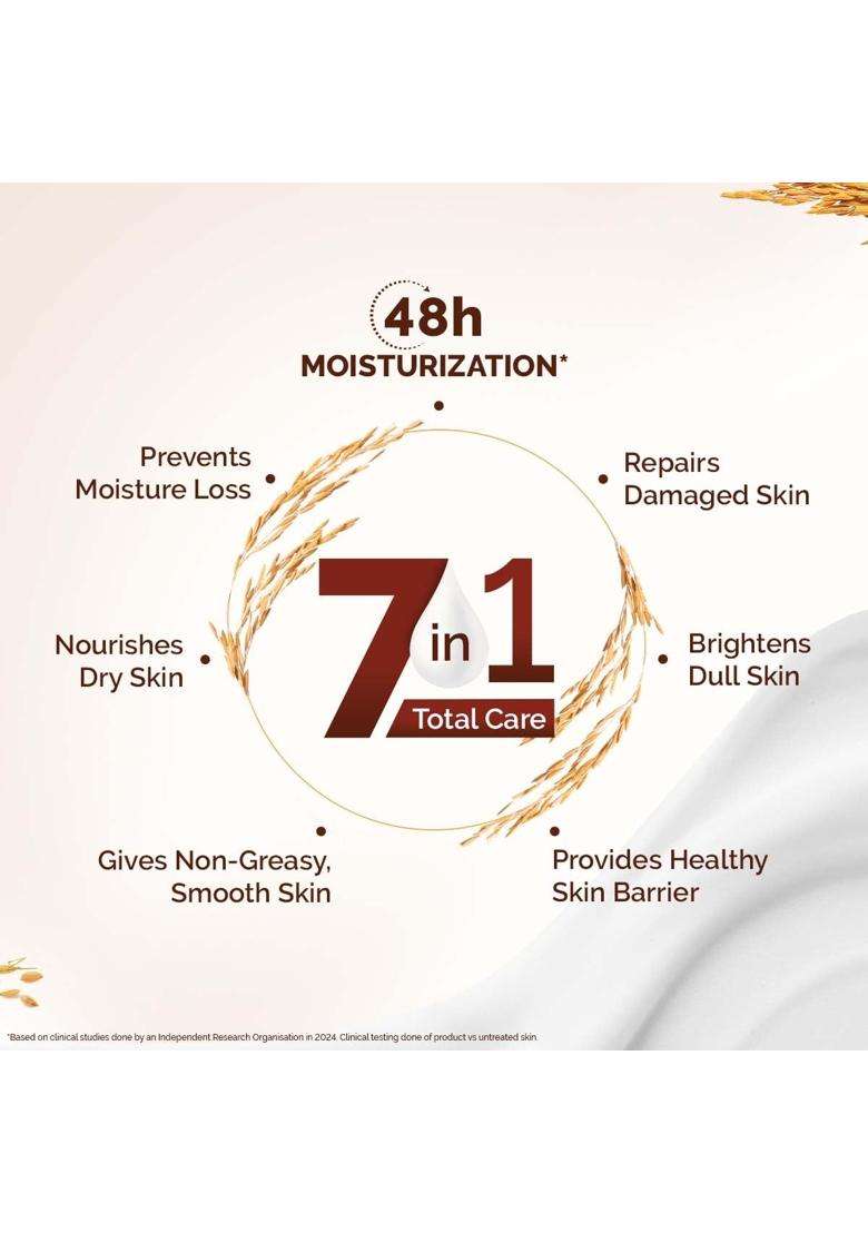 Mamaearth Rice Water Hydrating Body Lotion with Rice Water & Niacinamide for Dewy Glass Skin 400 ml (Pack of 2) | 48H Moisturization | For Dry Skin - Indya