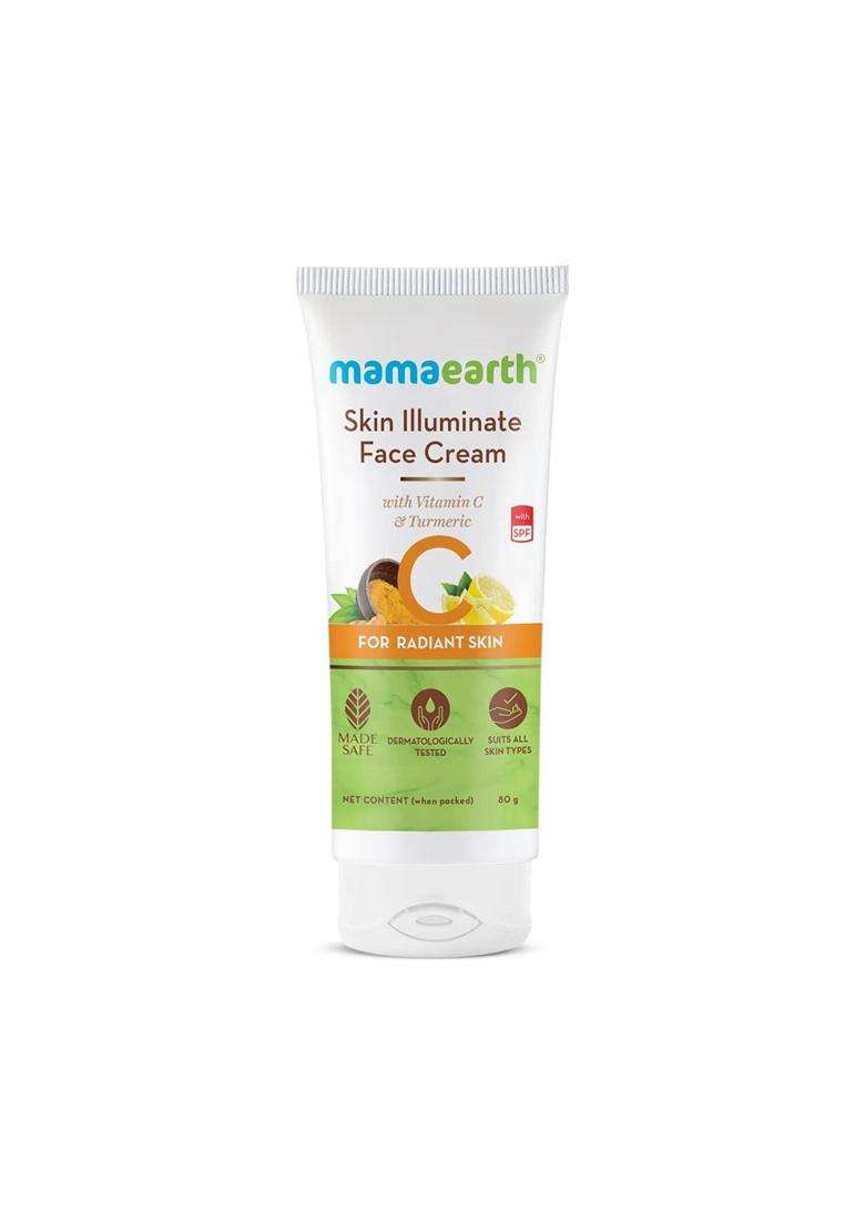 Mamaearth Skin Illuminate Face Cream, For Skin Brightening, With Vitamin C And Turmeric For Radiant Skin 80 g - Indya