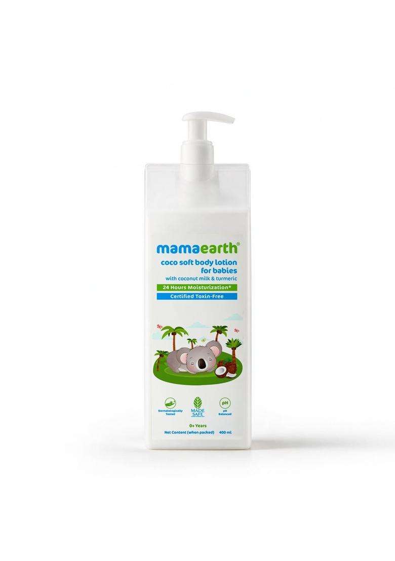 Mamaearth Coco Soft Body Lotion For Babies 400 ml | Infused with Coconut Milk & Turmeric - Indya