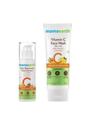 Mamaearth Vitamin C Radiance Combo(Vitamin C Face Wash 100 ml + Face Serum 30g)