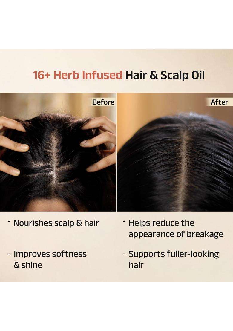 Vedix Keshamrut Herbs Infused Ayurvedic Hair Oil With Bhringraj, Amla & Rosemary 100 ml | Authentic Traditional Formula | For Men & Women - Indya