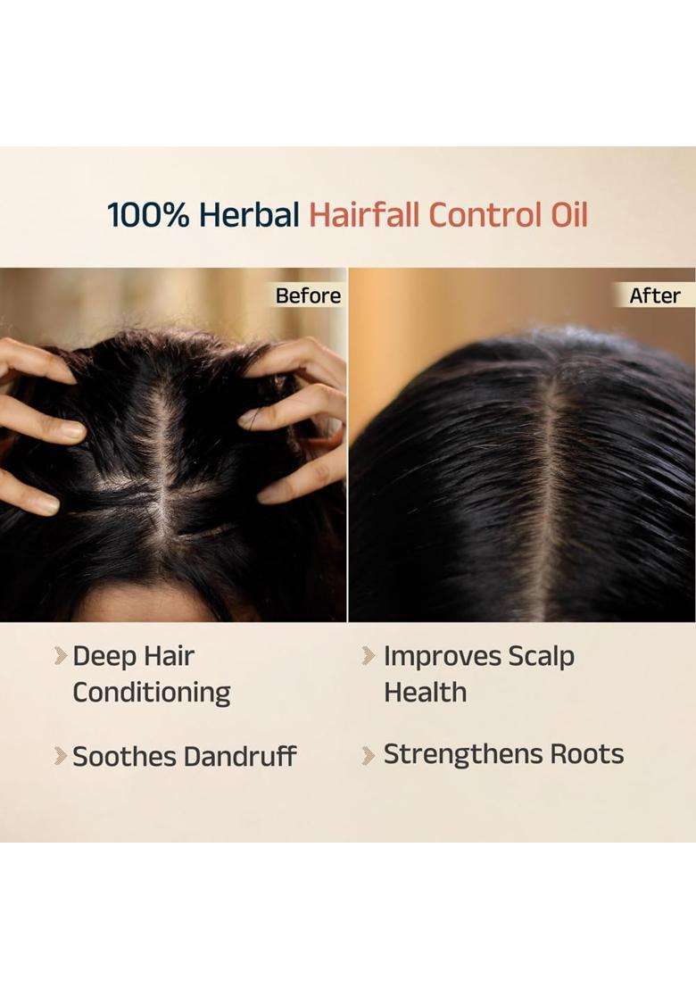 Vedix Keshamrut Ayurvedic Herb-Infused Hair Oil 200 ml (Pack of 3) | Authentic Traditional Formula - Indya