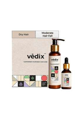 Vedix Ayurvedic Shampoo & Serum Combo 150 ml | Authentic Traditional Formula | Dry Hair & Moderate Hairfall