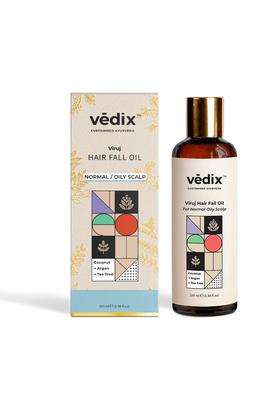 Vedix Viruj Ayurvedic Anti-Hairfall Hair Oil 100 ml | Authentic Traditional Formula | Normal-Oily Scalp l 100 ml