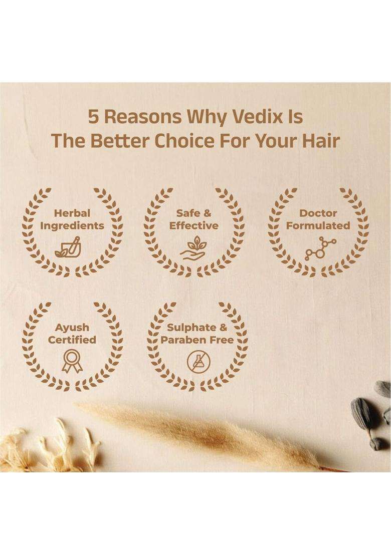Vedix Ahuta Ayurvedic Anti-Hairfall Oil 100 ml (Pack of 2) | Authentic Traditional Formula | Normal-Oily Scalp - Indya