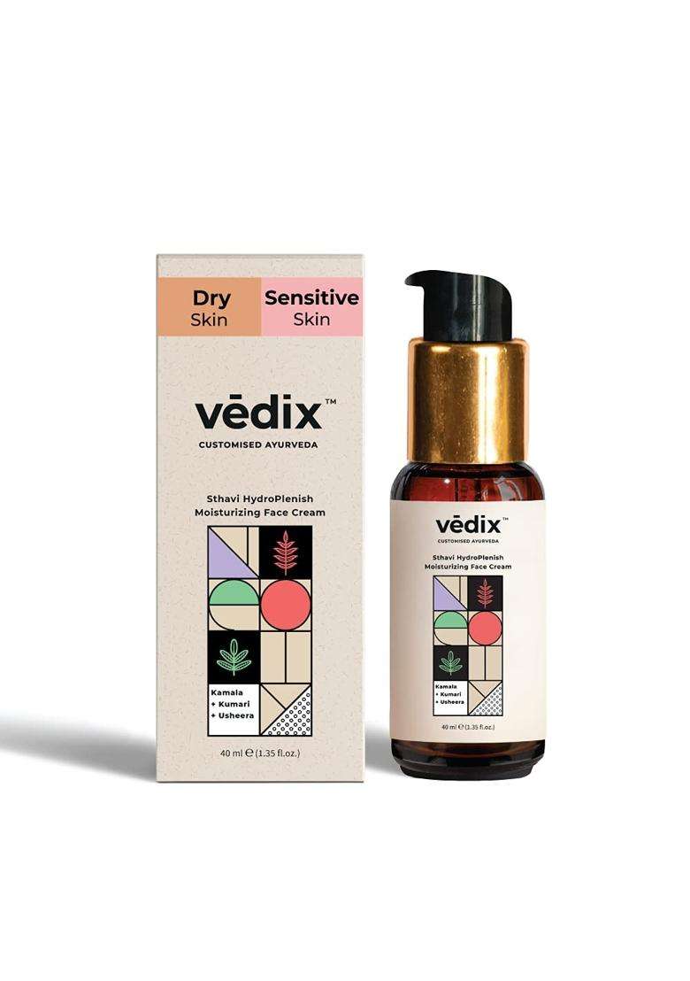Vedix Sthavi Ayurvedic Hydrating Face Cream 40 ml | Authentic Traditional Formula | Dry & Sensitive Skin l 40 ml - Indya