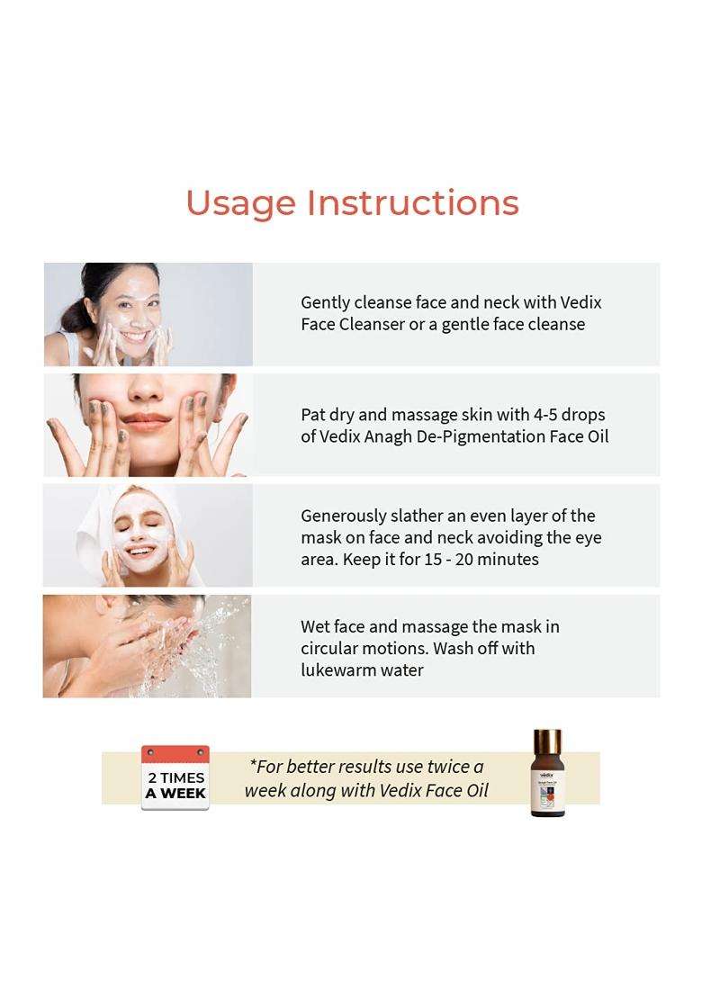 Vedix Samdha Ayurvedic Firming Clay Face Mask 100 g | Authentic Traditional Formula | Ageing Skin - Indya