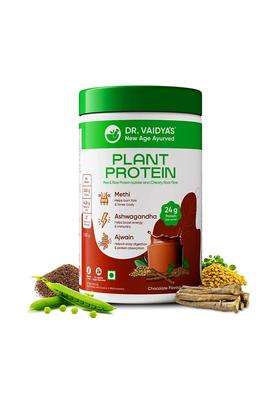 Dr. Vaidya's Dr. Vaidya’s Plant Protein Powder 24 g Protein per Serving | Authentic Traditional Formula | Muscle Gain, Energy & Weight Loss