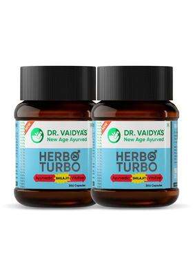 Dr. Vaidya's Dr. Vaidya’s Herbo24Turbo Capsules 30 capsules (Pack of 2) | Authentic Traditional Formula | Supports Vitality | Sugar Free