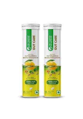 Dr. Vaidya's Dr. Vaidya’s Gut Care Effervescent Tablets 15 Tablets per Pack (Pack of 2) | Jeera, Ajwain, Saunf