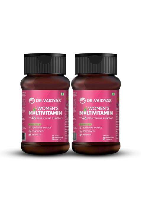 Dr. Vaidya's Dr. Vaidya’s Multivitamin for Women 3 tablets (Pack of 2) | Authentic Traditional Formula | (60 tablets)