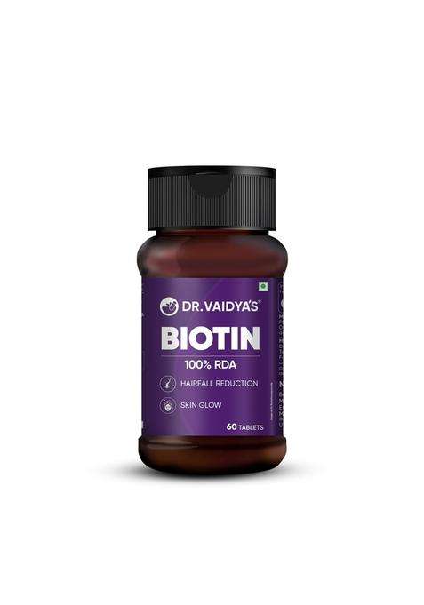 Dr. Vaidya's Dr. Vaidya’s Biotin Tablets for Hair Growth 60 Tablets | Authentic Traditional Formula