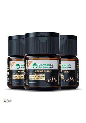 Dr. Vaidya's new age ayurveda Pure Himalayan Shilajit Resin Softgel 30 Capsules (Pack of 3) | Authentic Traditional Formula | Lab Tested