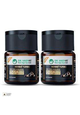 Dr. Vaidya's new age ayurveda Pure Himalayan Shilajit Resin Softgel 30 Capsules (Pack of 2) | Authentic Traditional Formula | Lab Tested
