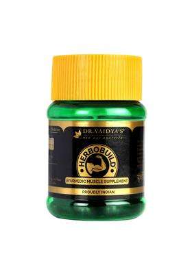 Dr. Vaidya's Dr. Vaidya’s Herbobuild Ayurvedic Muscle Supplement 30 Capsules | Authentic Traditional Formula