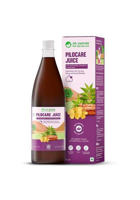Dr. Vaidya's Pilocare Juice 950 ml | Authentic Traditional Formula | Ayurvedic Piles Care Juice for Relief from Pain, Burning & Constipation