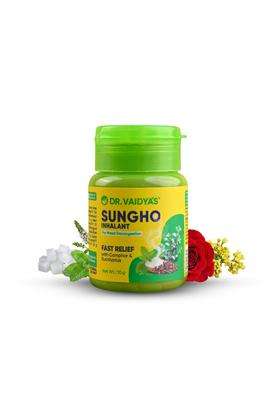 Dr. Vaidya's Sungho Inhalant (10g Each) | Authentic Traditional Formula | For Relief from Stuffy Nose, Cold & Cough, Headache & Allergies