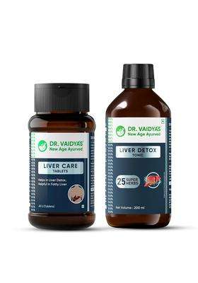 Dr. Vaidya's Dr. Vaidya’s Ayurvedic Liver Care Combo | Authentic Traditional Formula | With Kutki, Giloy & Bhumyamalaki