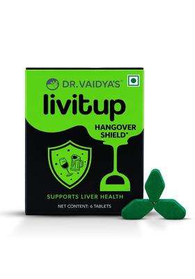 Dr. Vaidya's Dr Vaidya LIVitup Ayurvedic Instant Hangover Solution Tablets : For Preventing Hangover Symptoms | Authentic Traditional Formula