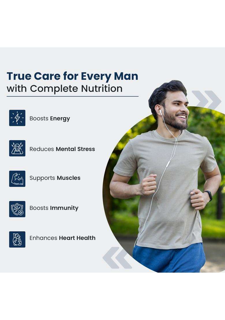 Neuherbs Multivitamin Tablets for Men 60 Count | True Vitamin Men Multivitamin with Ginseng, Vitamin C, B12, D, Magnesium,Iron & Zinc - Indya