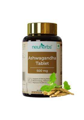 Neuherbs Ashwagandha 500mg Tablets for Men & Women | Authentic Traditional Formula | 60 Count | Ayurvedic Herbal Formula for Daily Wellness