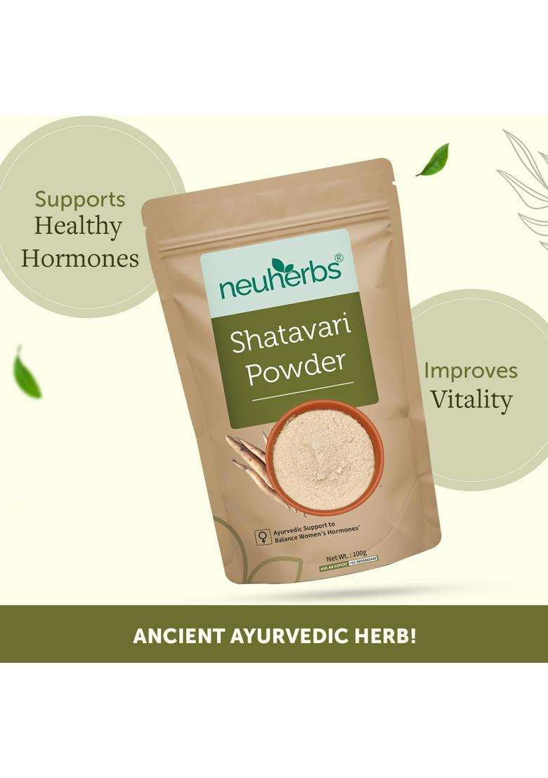 Neuherbs Shatavari Powder 100 g | Authentic Traditional Formula | Ayurvedic Support To Balance Women
