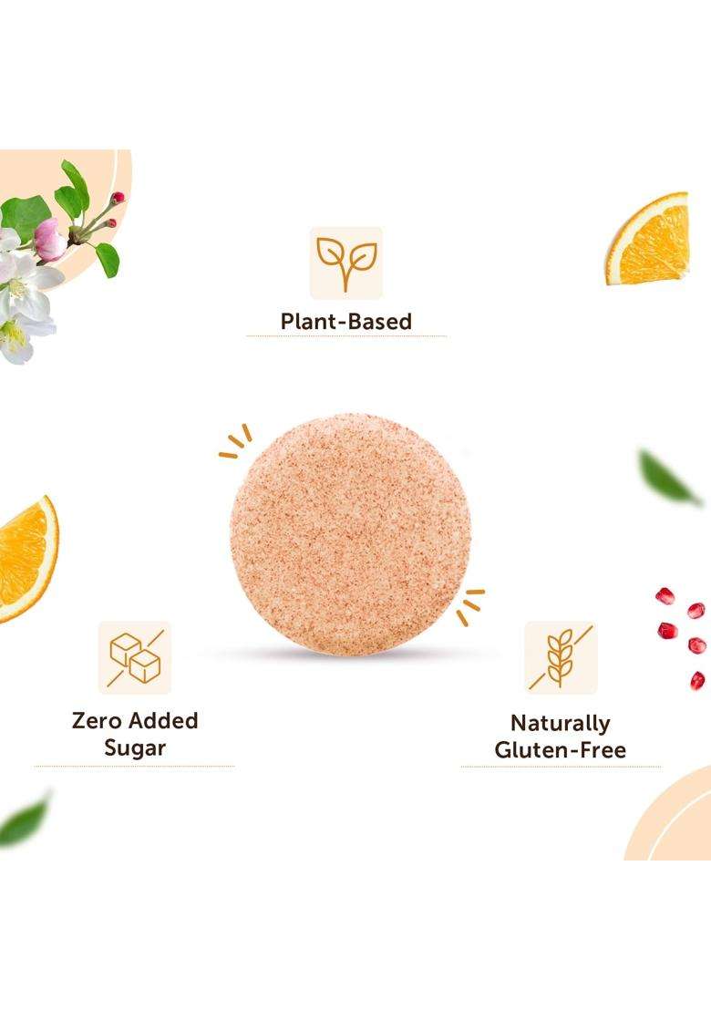 Neuherbs Plant Based Apple Cider Vinegar With Mother 20 Effervescent Tablets (Orange Flavour) For Weight Management | Zero Added Sugar | Gluten Free - Indya