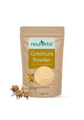 Neuherbs Gokshura Powder 100g | Authentic Ayurvedic Formula | Tribulus Terrestris/Gokhru Churna For Men | Boost Energy, Strength & Testosterone