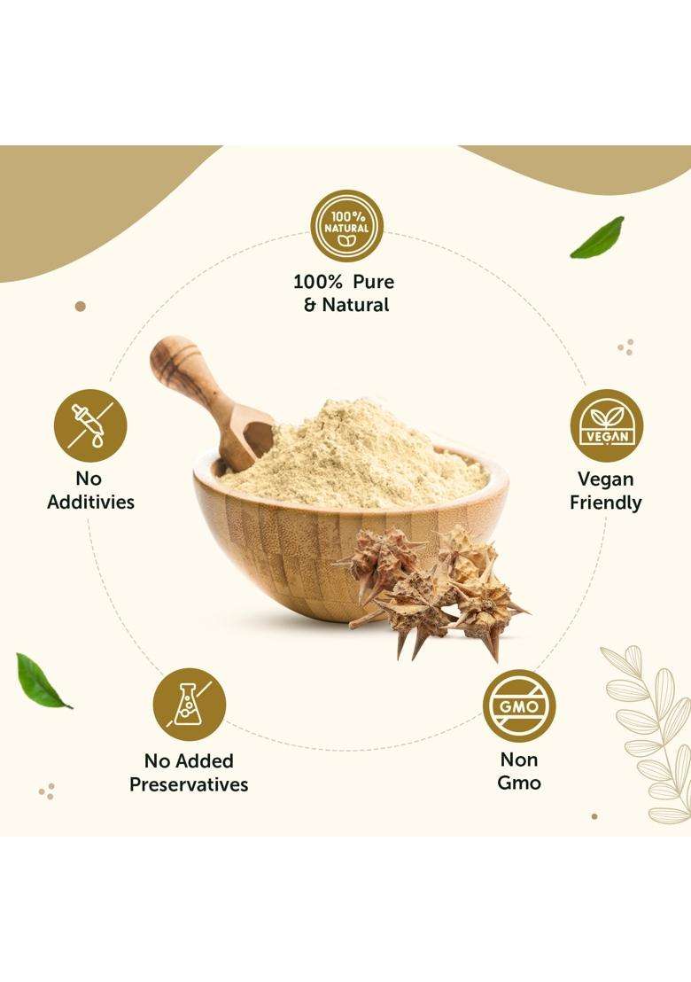 Neuherbs Gokshura Powder 100g | Authentic Ayurvedic Formula | Tribulus Terrestris/Gokhru Churna For Men | Boost Energy, Strength & Testosterone - Indya