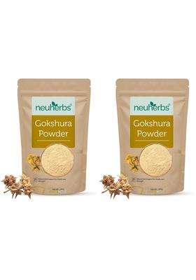 Neuherbs Gokshura Powder 100g (Pack of 2) | Authentic Ayurvedic Formula | Tribulus Terrestris/Gokhru Churna For Men | 100% Pure & Natural