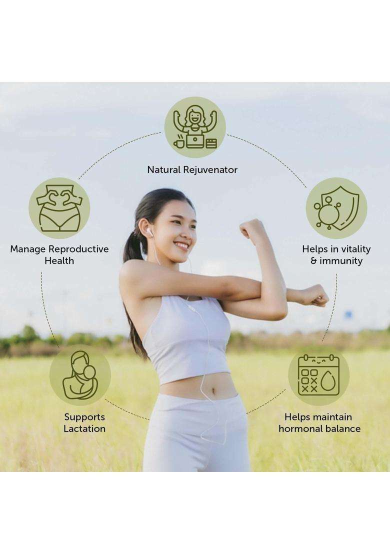Neuherbs Shatavari 60 Tablets for Women | Authentic Traditional Formula | Supports Hormonal Balance, Lactation, Energy & Immunity - Indya