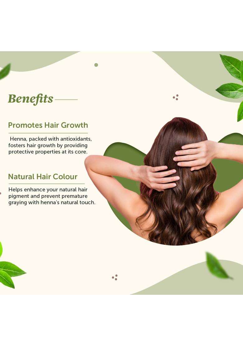 Neuherbs Henna Powder 100g | Natural Herbal Care | Natural Hair Color & Hair Care Powder for Hair Growth, Scalp Nourishment & Shine - Indya